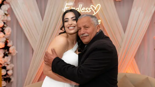 A loving embrace between a father and daught - Weddings (General)