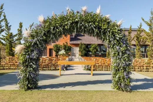 Stunning outdoor wedding setup with a floral - Weddings (General)